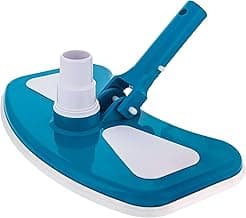 U.S. Pool Supply 12" Deluxe Weighted Butterfly Pool Vacuum Head, Swivel Hose Connection, Pole Handle, Protection Bumper - Clean Debris Above Ground & In-Ground Swimming Pools, Spas – Vinyl Liner Safe