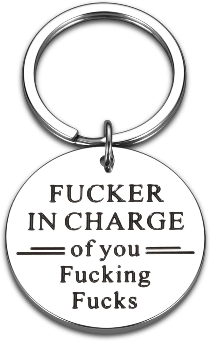 STUNFASSOO Boss Day Gifts for Women Men, Funny Boss Gifts Keychain, Office Gag Gifts for Bosses