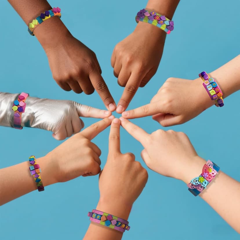 Coiinala Friendship Bracelet Making Kit for Ages 7+ Girl, 488-Piece DIY Charm Rubberband Bracelets Maker with Charm & Stickers, Craft Supplies Arts Maker Jewelry Making kit for Girls B0FCRF8D9B