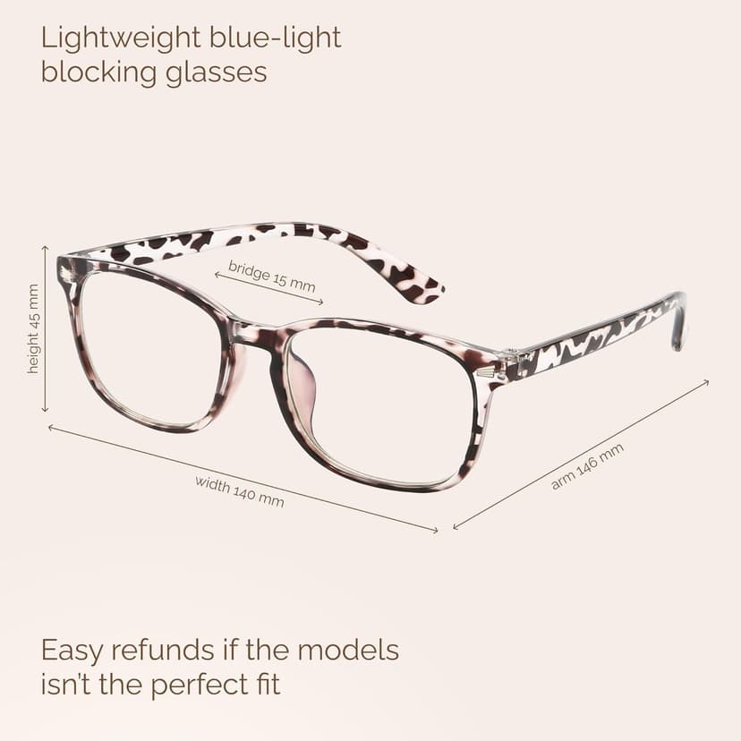 MIGSIR 6 Pack Blue Light Blocking Glasses for Women Men – Stylish Computer & Gaming Glasses, Fashion Square Frame Eyewear