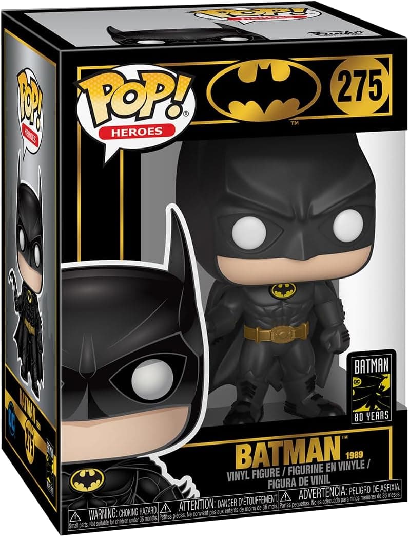 Funko Pop Heroes: Batman 80th - Batman - (1989),Multicolor, Standard - DC Comics - Collectable Vinyl Figure - Gift Idea - Official Merchandise - Toys for Kids & Adults - Superheroes Fans