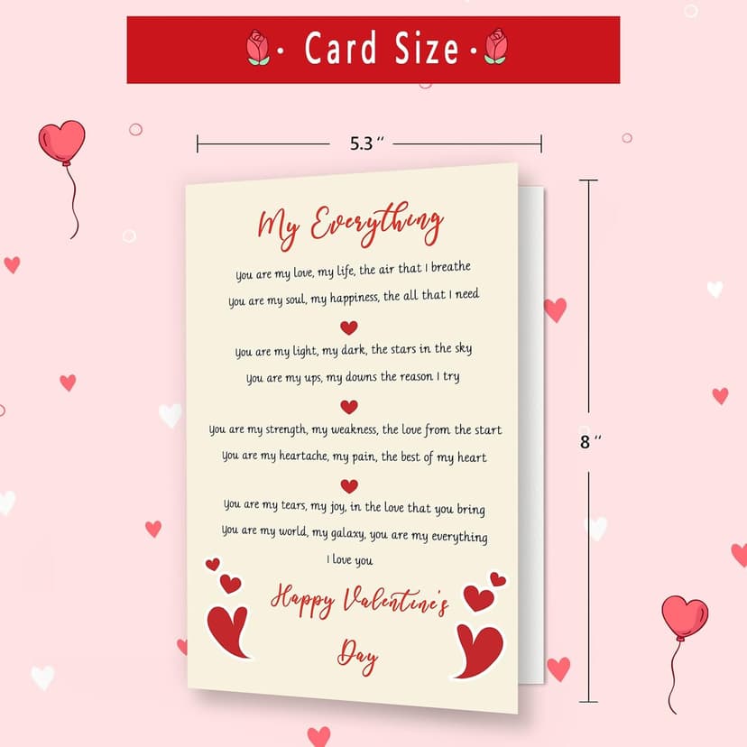Lovely Valentine's Day Card,Funny Valentines Gifts for Him Her,Men Gifts Valentines Day,Love Card Gifts for Valentine's Day