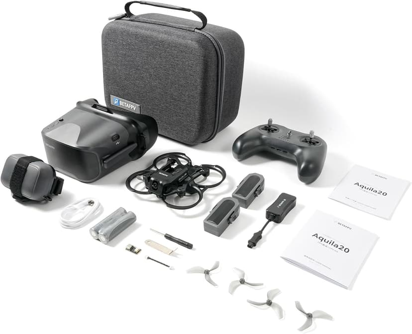 BETAFPV Aquila20 HD FPV Kit with Aquila20 HD Whoop LiteRadio 4 SE Radio Transmitter VR04 HD Goggles Built-in HD Digital VTX P1, Supported 3 Modes 2S Power System FPV Drone Advanced RTF Indoor Outdoor