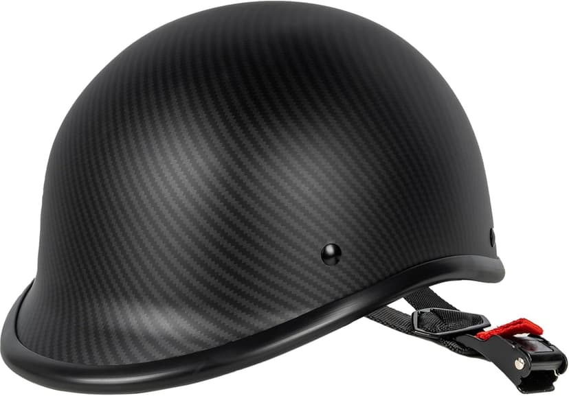 Yesmotor Vintage Motorcycle Half Helmet - Lightweight Low Profile Open-Face Half-Face Helmet – DOT Approved