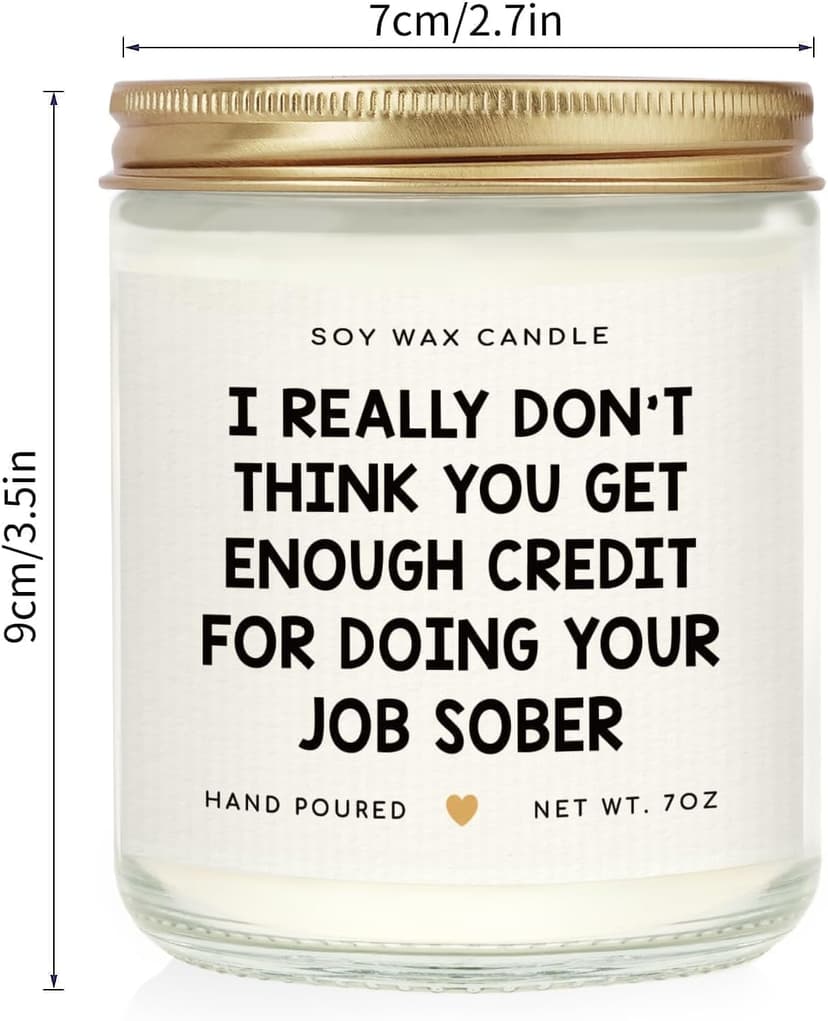 Birthday, Leaving Farewell Gifts for Coworkers, Work Bestie, Manager - Handmade Lavender Scent Natural Soy Wax Candle 7oz SteadStyle Bosses Day Gifts for Women Men, Best Boss Gifts for Boss Lady B0FDB3T8TS