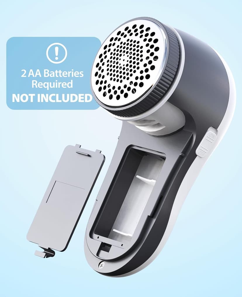 POPCHOSE Fabric Shaver, Lint Remover for Clothes, Battery Operated Lint Shaver with 6-Leaf Blades, Sweater Shavers to Remove Pilling for Clothing, Couch, Furniture, Fuzz, Lint Ball, Pillings