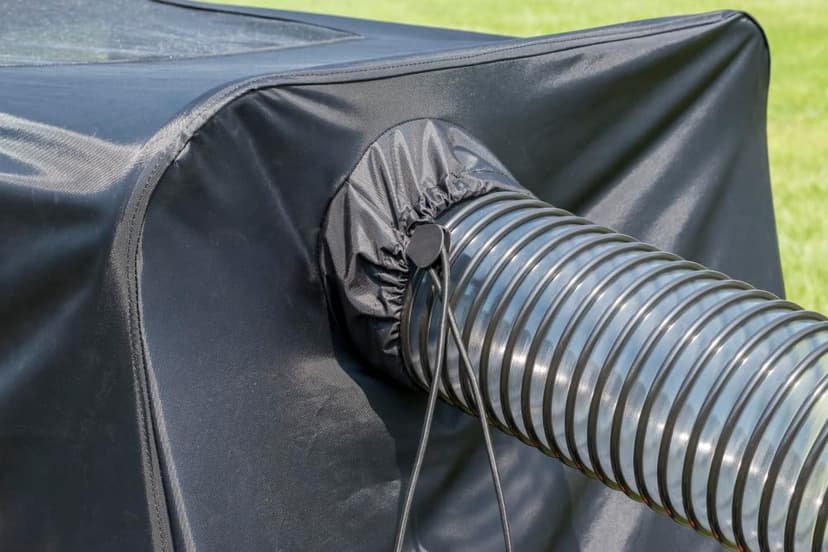 Agri-Fab 45-0630 Large Capacity 29 CU FT Soft Top Mow-N-Vac, Tow Behind Lawn Vacuum, Leaf Vacuum, Gas Powered, Easy Single Lever Dumping