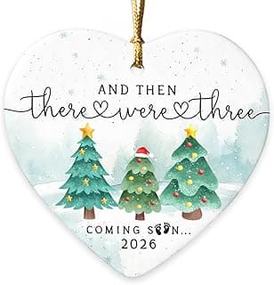 Pregnancy Ornament, Unique Pregnancy Gifts for Expecting 2026, Thoughtful Pregnant Ornaments for Mom Dad Wife Husband, Adorable Christmas Ornaments for Tree Decorations