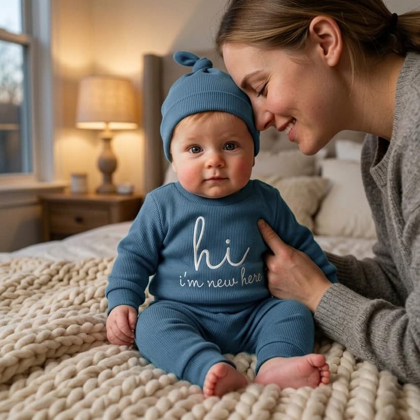 Hat Long Shirt Long Pants Outfits Set Newborn Set Baby Boys Girls New Baby Cotton Coming Home Clothes Outfits B0HBQGWX2J