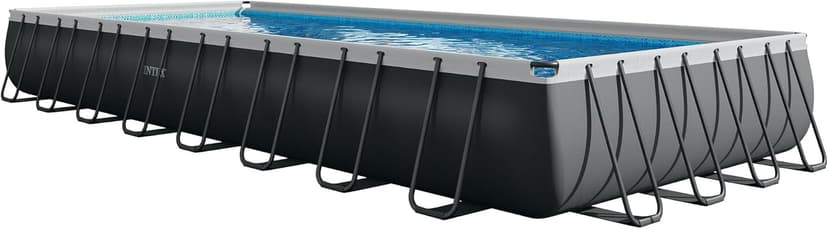 INTEX 26373EH Ultra XTR Deluxe Rectangular Above Ground Swimming Pool Set: 32ft x 16ft x 52in – Includes 2800 GPH Sand Filter Pump – Easy Assembly