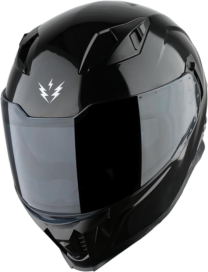 1Storm Motorcycle Full Face Helmet for Adults Men and Women Street Bike Racing Helmet DOT Approved with one Extra Clear Shield