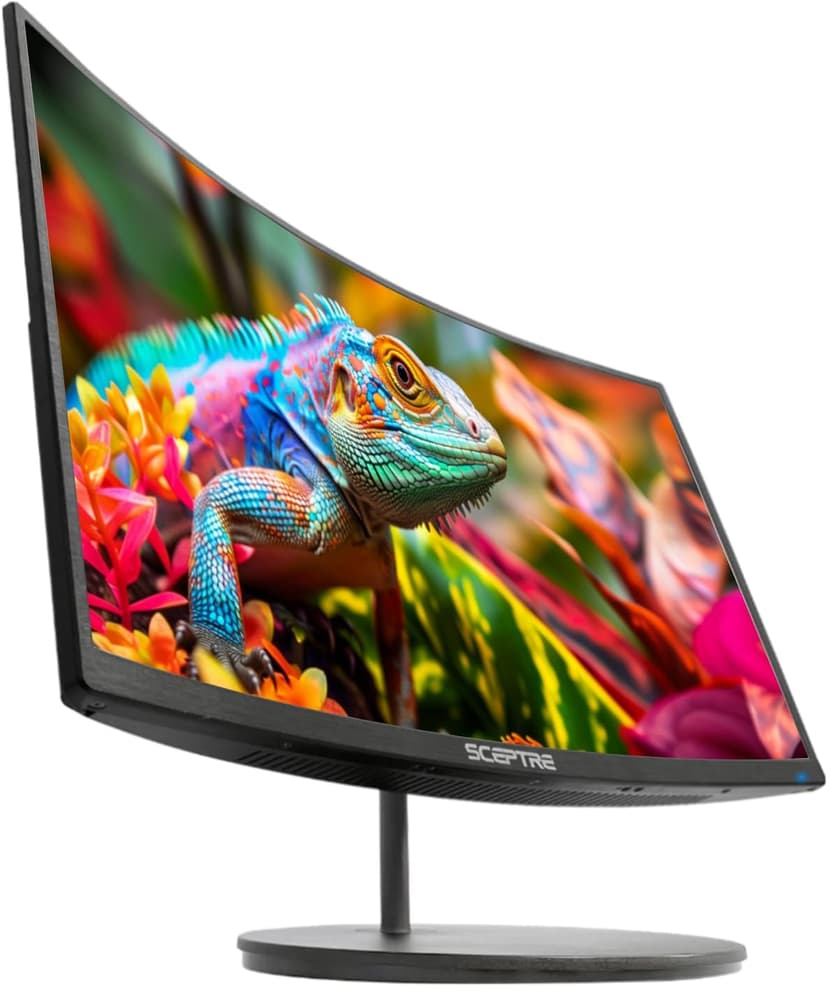New! Sceptre Curved 27-inch Gaming Monitor 100Hz 1080p R1500 98% sRGB HDMI x2 VGA Build-in Speakers, VESA Wall Mount Machine Black 2026 (C275W-1920RN Series)