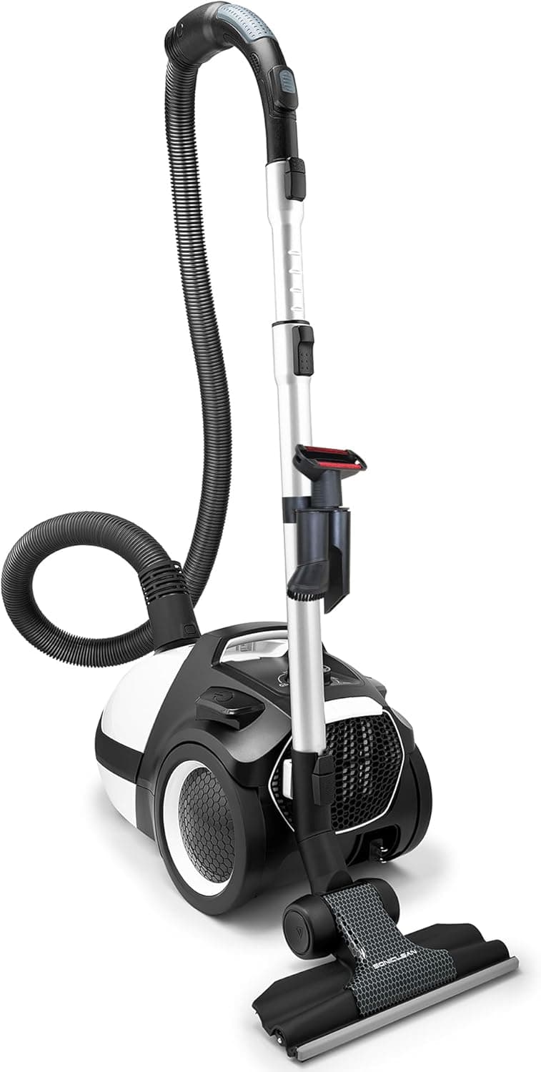 Soniclean WhisperJet C2 Canister Vacuum Cleaner - Ultra-Quiet Operation - U15 ULPA Filtration - Designed in Germany