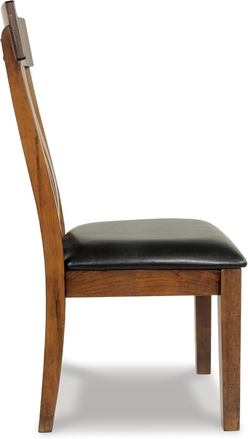 Signature Design by Ashley Ralene Rake Back 19" Dining Room Chair 2 Count, Medium Brown