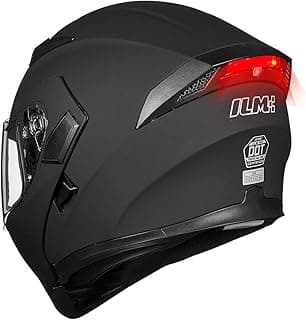 ILM Motorcycle Dual Visor Flip up Modular Full Face Helmet DOT Model 902/902L