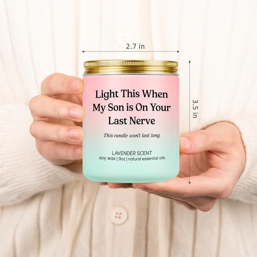 LEADO Candle, Daughter in Law Gifts - Funny Wedding, Birthday, Christmas Gifts for Daughter in Law, Sons Girlfriend, Future Adult DIL - DIL Presents from Mother, MIL, Mom - Bride, Bridal Shower Ideas