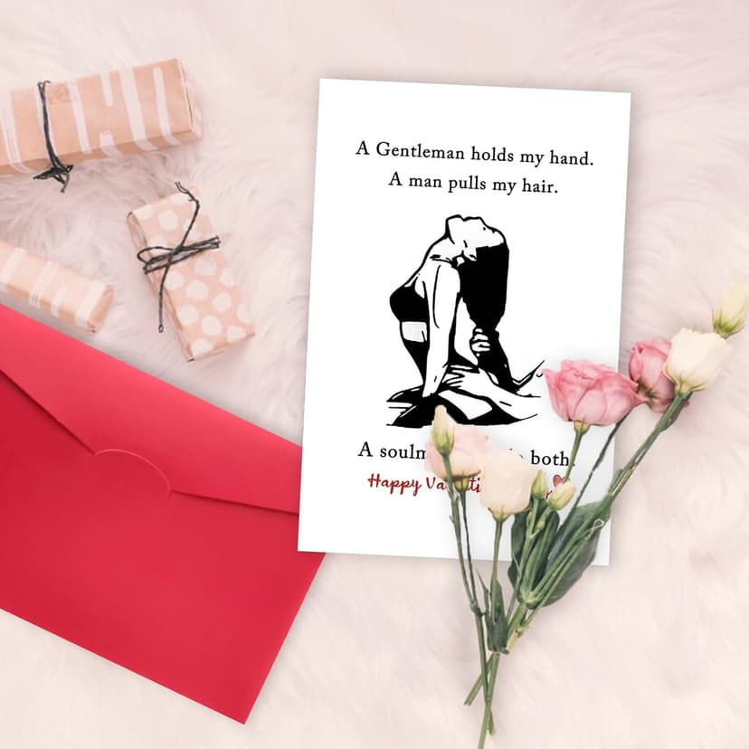 Valentines Day Card Gifts for Him Men, Happy Valentine's Day Gifts for Husband Boyfriend Fiance form Wife Girlfriend Fiancee, Mens Valentines Gifts Ideas, Vday Card
