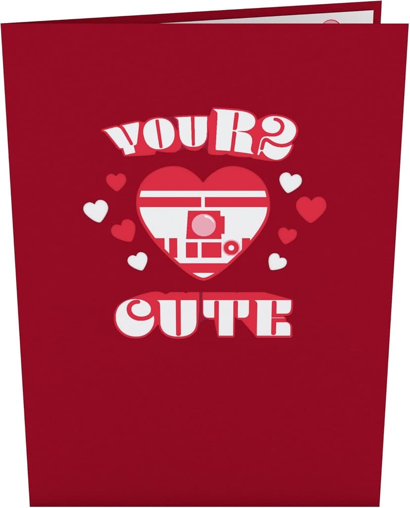 Lovepop Valentines Day Card for Her, Him - 3D Star Wars Greeting Pop-Up Cards - YouR2 Cute - 5" x 7" - Blank Notecard & Envelope Included