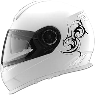 Tribal Swirls Design Auto Car Racing Motorcycle Helmet Decal - 5" - Black