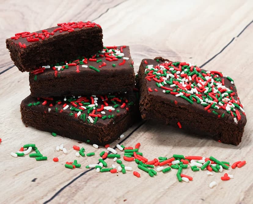 Christmas Gift Basket Chocolate Brownies Food Gift Individually Wrapped For Men Women Package | Nut Free | Kosher