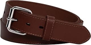 POYOLEE Concealed Carry CCW Leather Gun Belt | Top Grain Leather Belt for Gun Carry | Mens Heavy Duty EDC Belt 1 1/2-Inch