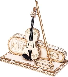 ROKR Wooden 3D Puzzles for Adults Violin, Musical Instrument Model Kit 3D Puzzles to Build, Desk Decor/DIY Hobbies/Gifts for Family and Friends (Violin) B0B7J49BWX