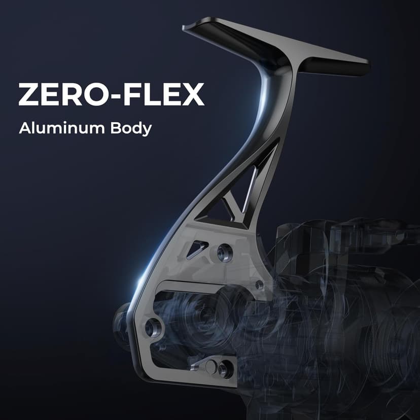 KastKing Megatron Spinning Reel, Freshwater and Saltwater Spinning Fishing Reel, Rigid Aluminum Frame 7+1 Double-Shielded Stainless-Steel BB, Over 30 lbs. Carbon Drag, CNC Aluminum Spool & Handle