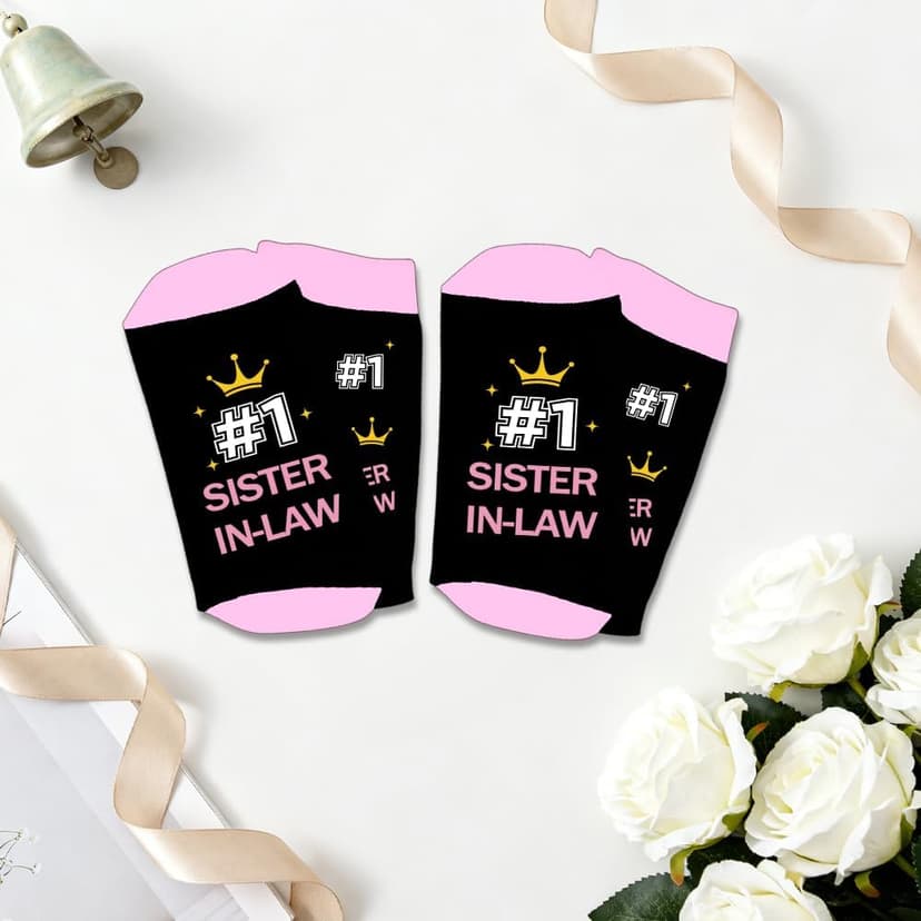 Gifts for Sister-in-Law - Christmas Birthday Mother's Galentines Valentines Day Graduation Mothers Day Sister in Law Gifts,Best Sister-in-Law Gift,Stocking Stuffer,Sister in Law Socks
