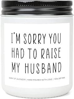 Gifts for Mother in Law, Funny Mom Dad Candles, Mother's Day Father's Day Gift for Parents in-Laws, 9OZ Lavender Soy Scented Candles for Women, Unique Christmas Birthday Gifts Valentines Day