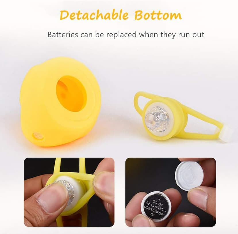 NEKRASH Duck Bike Bell, Rubber Duck Bicycle Accessories with LED Light, Cute Propeller Handlebar Bicycle Horns for Kids Toddler Children Adults Sport Outdoor B07T2HJK9K