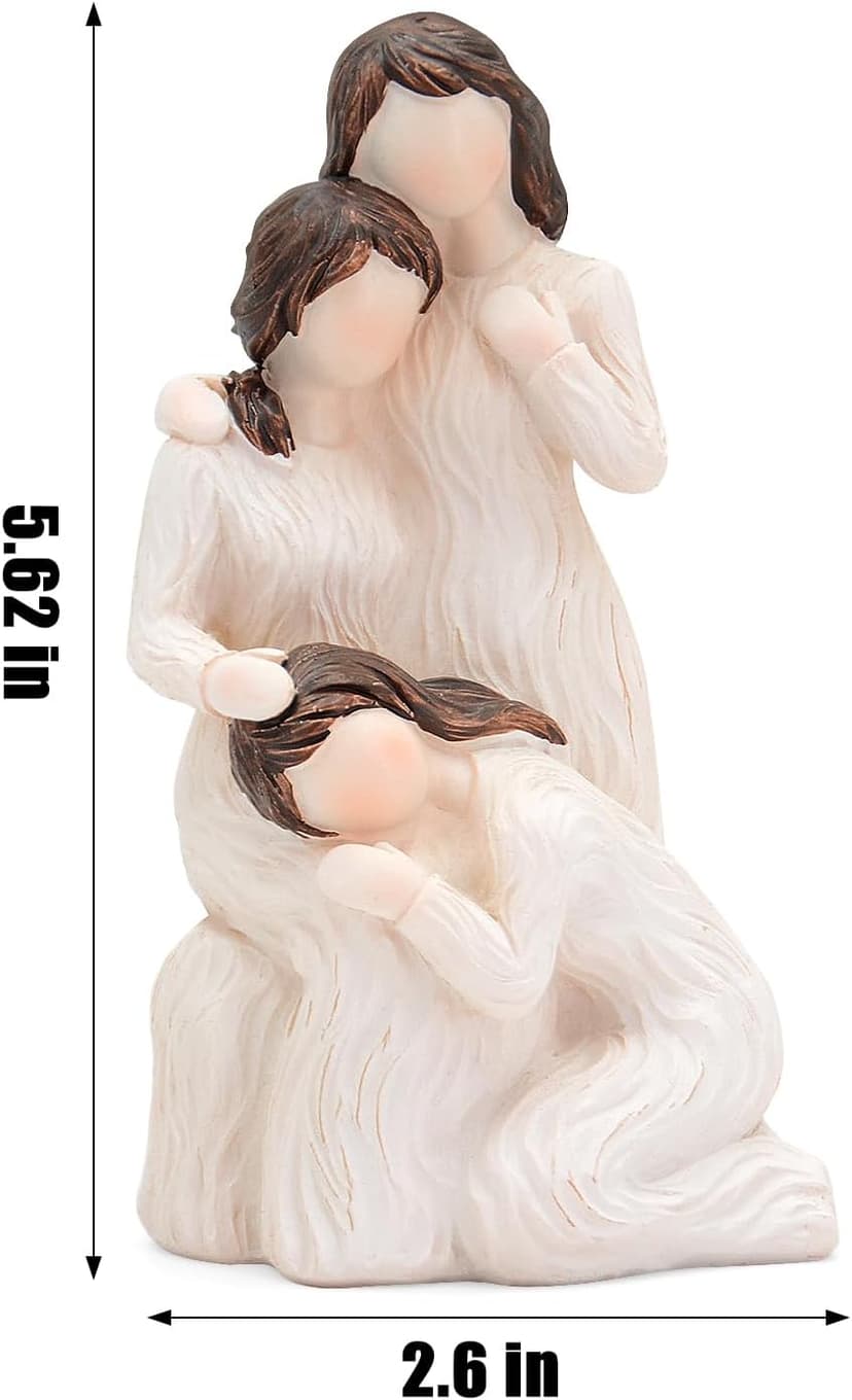 Vofstand Vofstand Sister Gifts for Women Couple - Three Women Figurines Gifts for Mom Girlfriends Couple Sisters, Sisters Gifts from Sister, Sculpted Hand-Painted Figure Anniversary Birthday Gifts