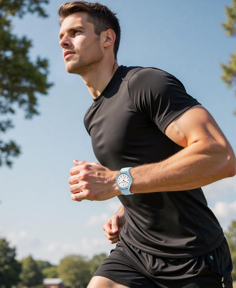 SOCICO Watch for Men Women Big Face Classic Analog Quartz Sports Backlight Unisex Waterproof Nurse Watch for Medical Army Military Time with Second Hand Easy to Read Casual Wristwatch