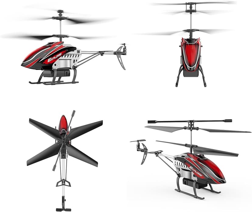 BUSSGO RC Helicopter, Remote Control Helicopter for Kids with 30Mins Flight(2 Batteries), 7+1 LED Light Modes, Altitude Hold, RC Toys for Boys Girls