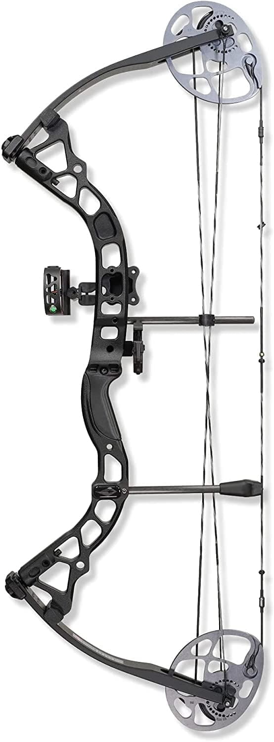 Diamond Archery Prism Fully Equipped Adjustable Durable Compound Bow, Right/Left Hand, 5-55 lbs Draw Weight, 295 FPS