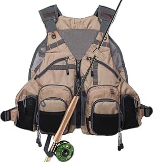 Kylebooker Fly Fishing Vest Pack Adjustable for Men and Women