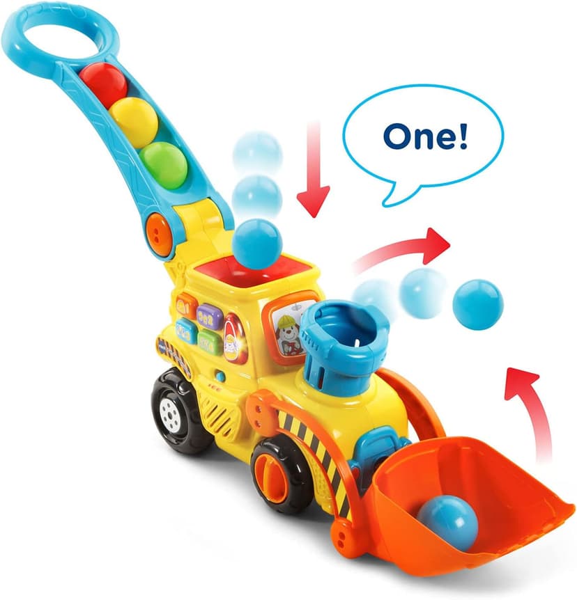 VTech Pop-a-Balls Push and Pop Bulldozer, Yellow B06WV7VBY5