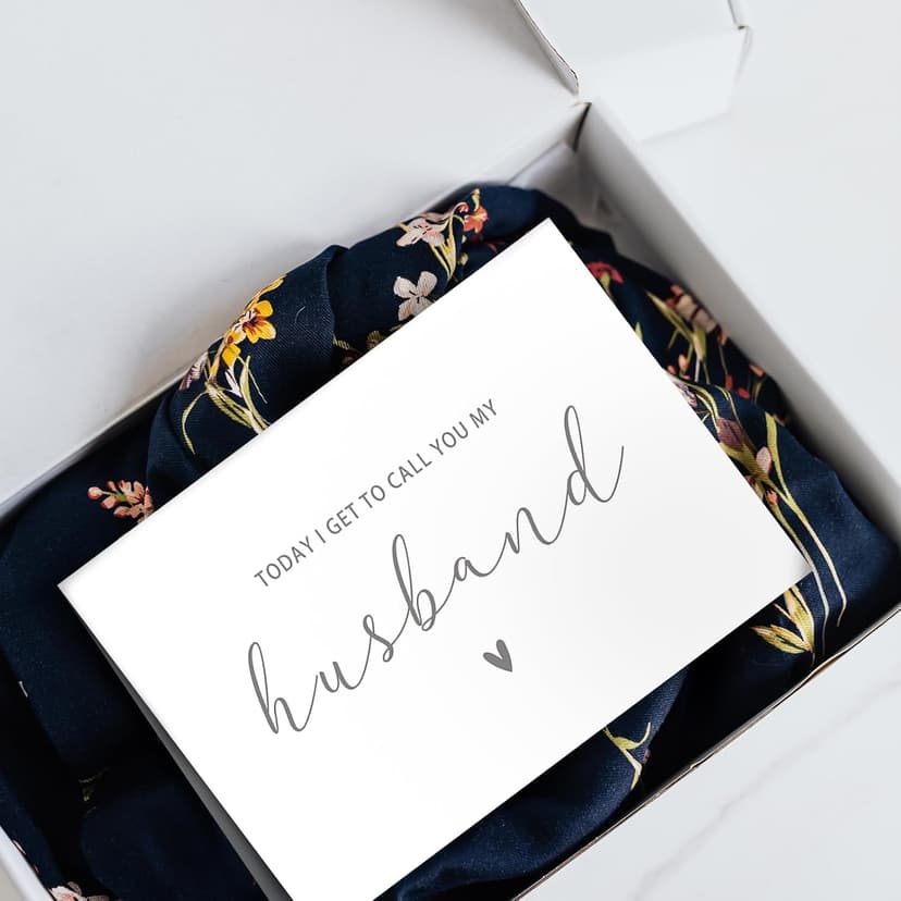 SuperShunhu Groom's Wedding Vows Card - Husband, To My Groom, To My Husband