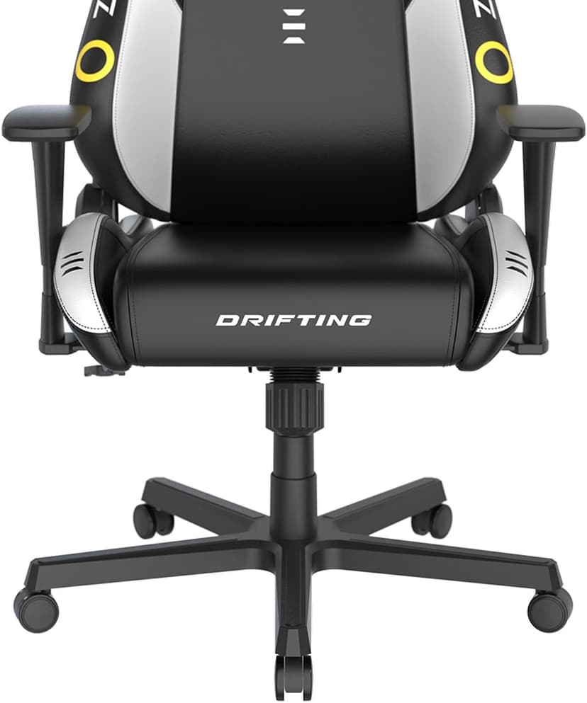 DXRacer Drifting L Ergonomic Video Gaming Chair with Lumbar Support and Headrest, Office Reclining Computer Chair for Adults (EPU Leatherette, Zero)