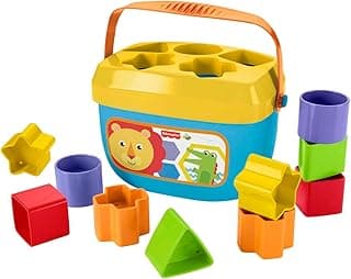 BPA-free plastic,ASTM F963 compliant, sorting + stacking skills, 10 blocks + bucket, no batteries Fisher-Price Baby's First Blocks, Ages 6+ Months B01NCUSC7V