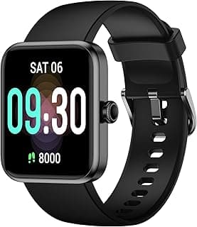 TYKOIT TYKOIT Smart Watch, Fitness Tracker with Heart Rate Monitor, Blood Oxygen, Sleep Tracker, 41mm Touchscreen Smartwatch for Android iOS Swimming Waterproof Pedometer Step Calories Tracker for Women Men