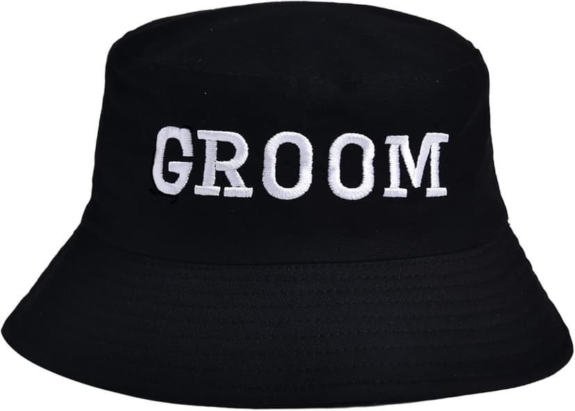 Bride Bucket Hat for Bachelorette Party Embroidered Sun Hat Bridal Shower Bride to be Gift White