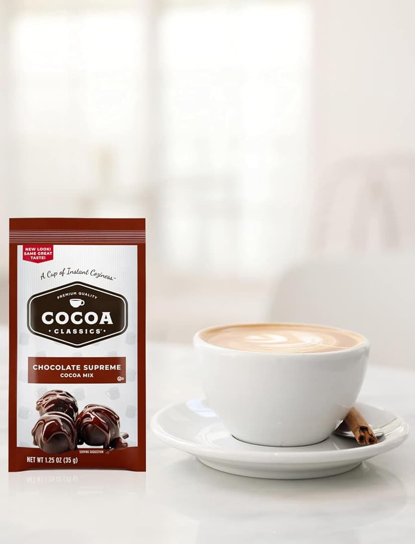 Hot Cocoa Mix Gift Set – 14 Count, 7 Flavors | Cozy Hot Chocolate Sampler Box for Students, Coworkers, Teens, Family & Friends