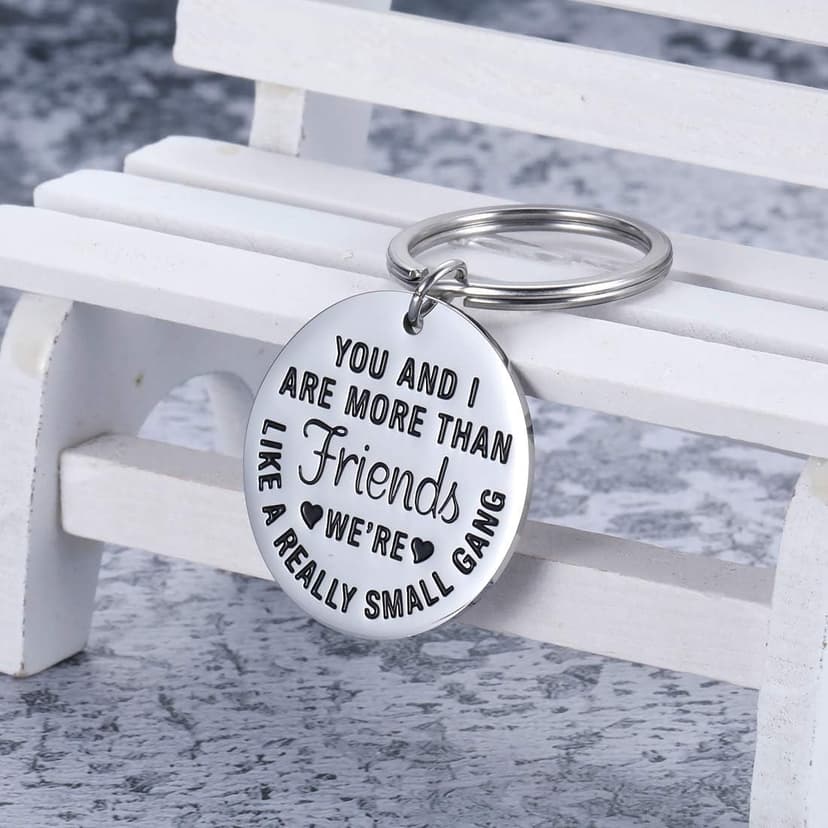 Funny Best Friends Christmas Gifts Ideas for Women Friendship Keychain Gift for BFF Best Friend Birthday Valentines Gifts for Women Men Coworker Teenage Girls Boys Sisters Brother Her Key Ring Sister