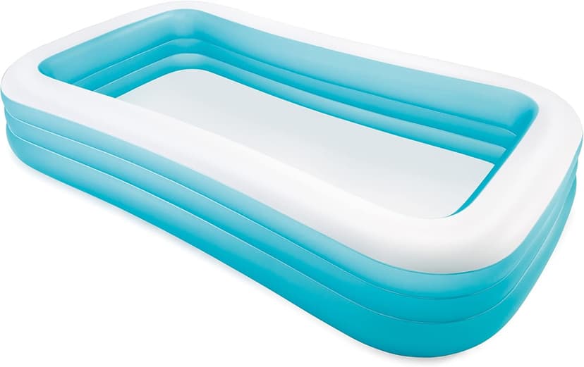 INTEX 58484EP Swim Center Inflatable Family Pool: 277 Gallon Capacity – 120" x 72" x 22" – Blue