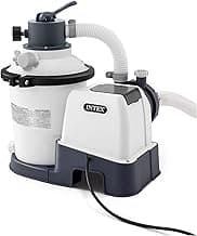 INTEX SX925 Krystal Clear Sand Filter Pool Pump for Above Ground Pools: 925 GPH Pump Flow Rate – Improved Circulation and Filtration – Easy Installation – Improved Water Clarity – Easy-to-Clean