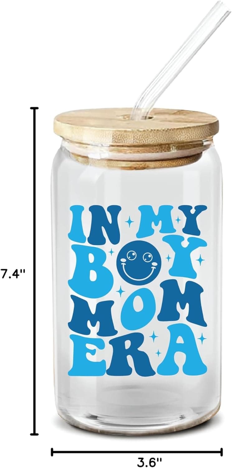 NewEleven First Christmas Gifts For New Mom, New Mother - Gifts For a Mom of Boys, Pregnant Mother, Expecting Momomy, Mama, Moms To Be, Mommy To Be - 16 Oz Coffee Glass