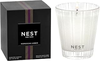 Up to 60-Hour Burn Time - Reusable Glass Vessel - 8.1 oz NEST New York Scented Classic Candle, Moroccan Amber B00394Z0PY