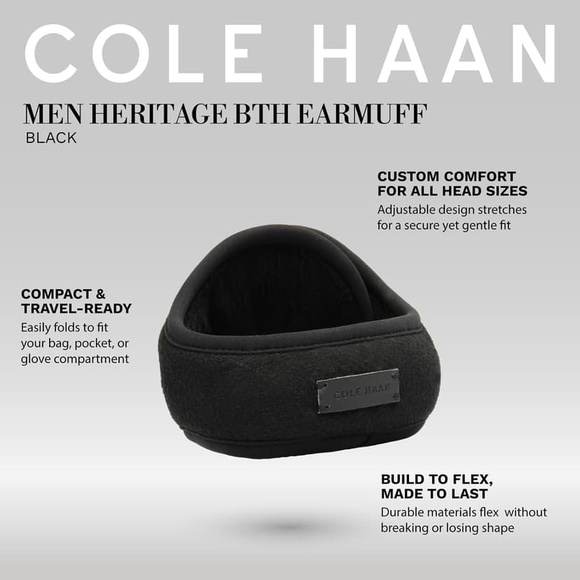 Cole Haan mens Heritage Behind-the-head Earmuff