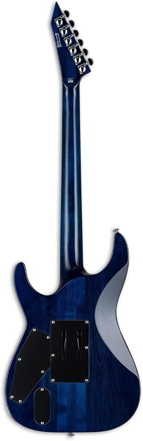 ESP LTD MH-1000 QM Electric Guitar - Black Ocean
