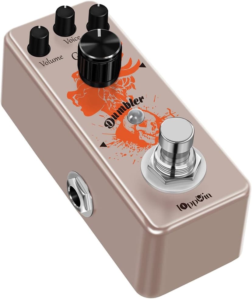Compact Dumble-Style Overdrive Guitar Pedal - IOppWin Dumbler with Voice Dial for Crisp Bite, True Bypass, Metal Shell for Beginners - Vintage Amp Simulator with Warm Sustain